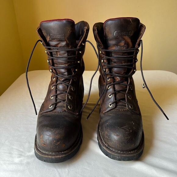 Chippewa 59405 SUPER DNA Steel Toe 400g Insulated Logger‎ Boots Men's 9.5E - Picture 1 of 12